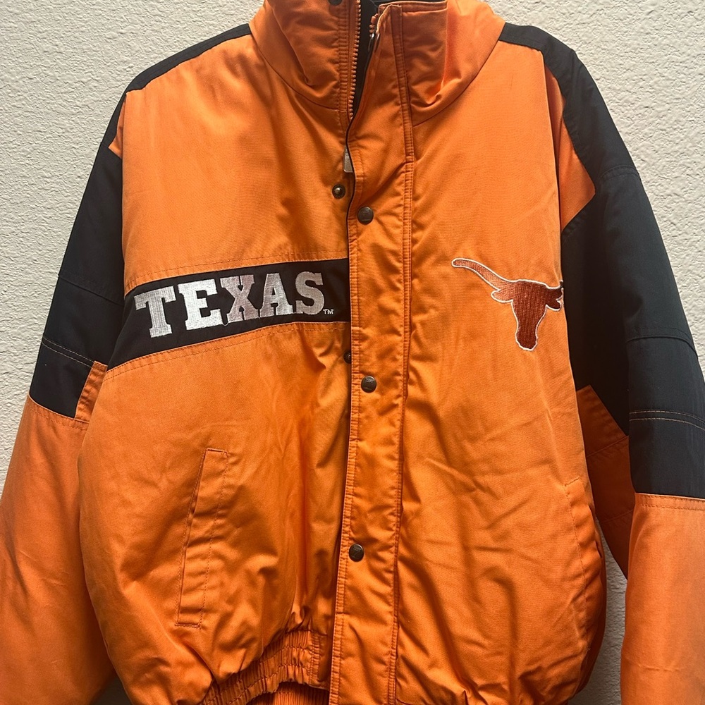 Vintage Texas Longhorns Logo 7 Puffer Jacket